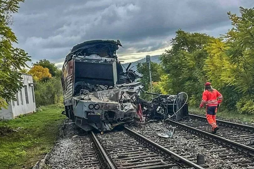 Slovakia high-speed train crash