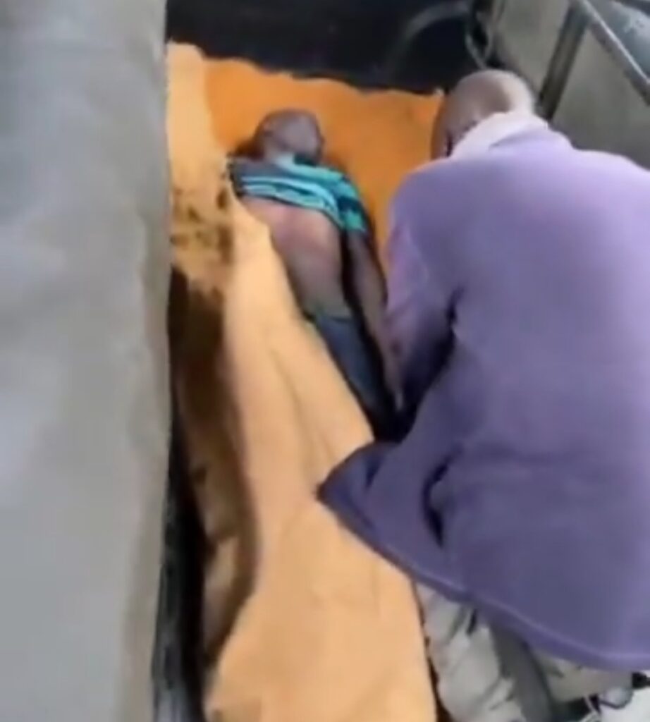 father cries after son shot dead at Raila Odinga viewing