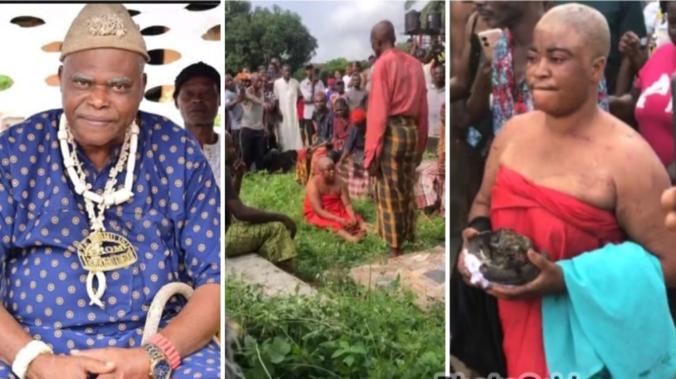 Former monarch’s wife paraded for allegedly burying charms