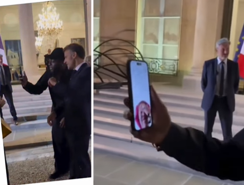 Davido introduces Chioma to Macron