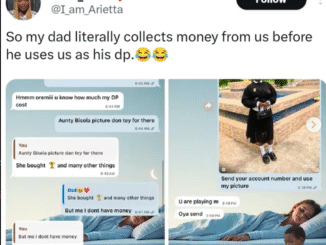 Nigerian dad collects posting fee before using daughter’s photo