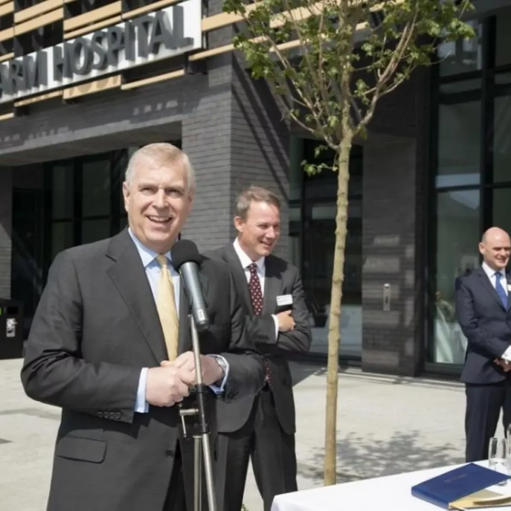 Prince Andrew plaque removed by NHS Trust