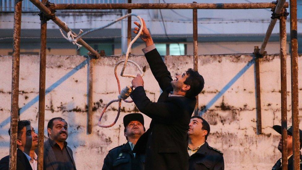 Iran public execution physician murder