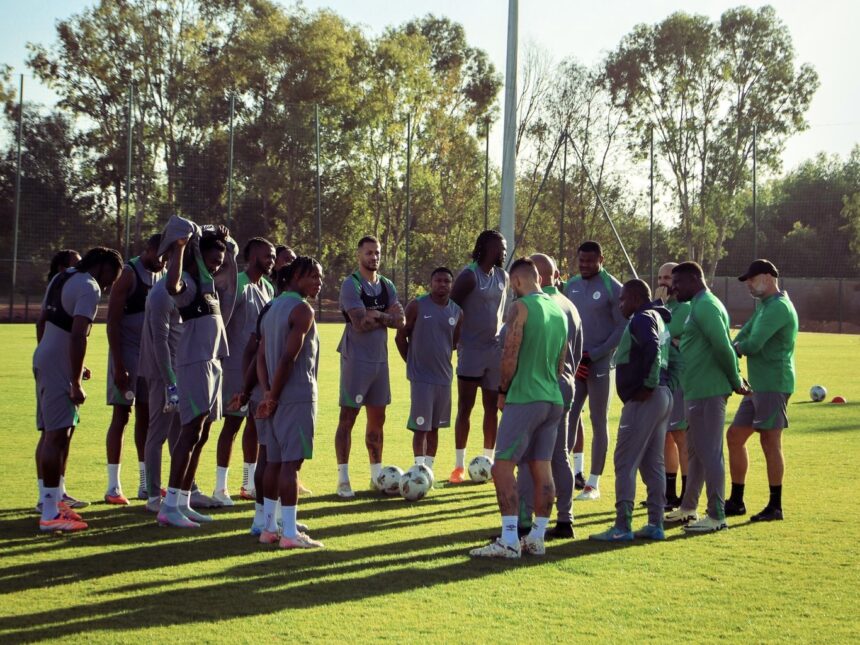 Super Eagles boycott training over unpaid allowances