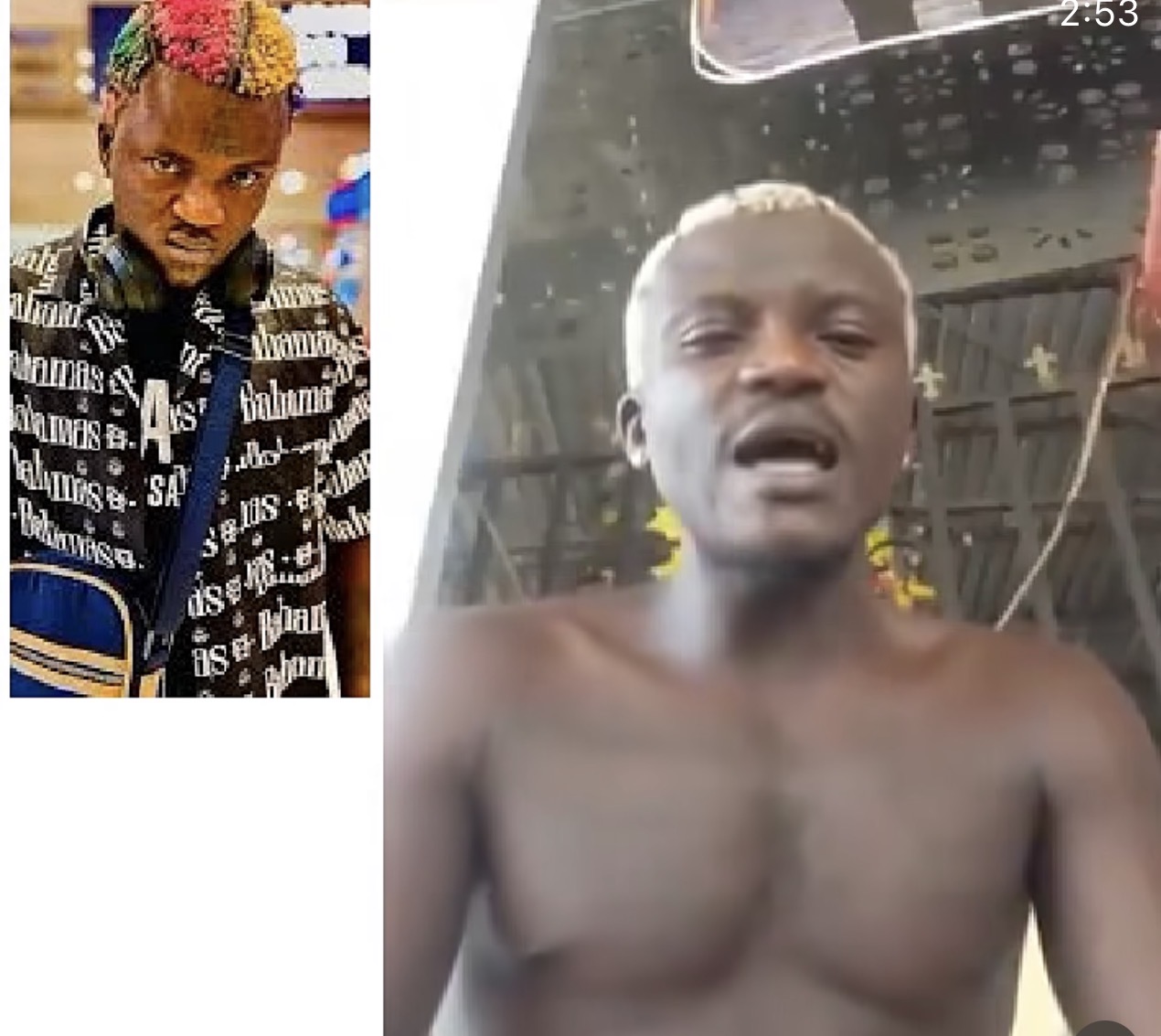 Portable mocks VeryDarkMan plane fight