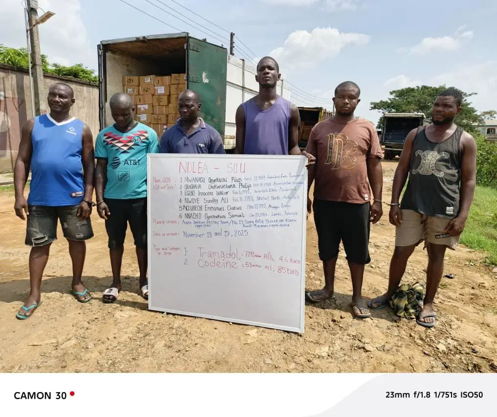 NDLEA busts Lagos drug warehouse