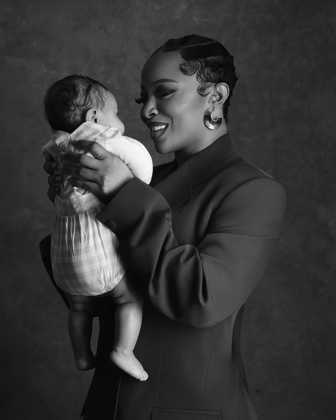 Toke Makinwa first birthday as a mum