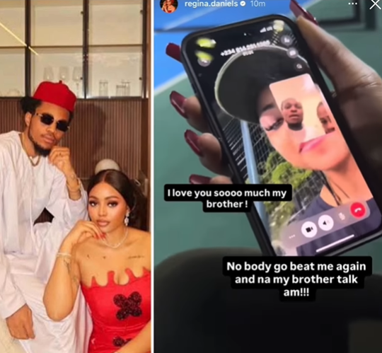 Sammy West vows to go to prison five times to protect Regina Daniels