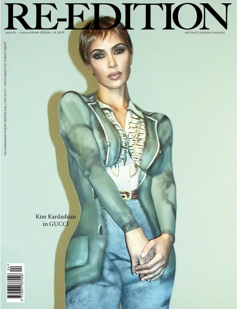 Kim Kardashian body paint magazine cover