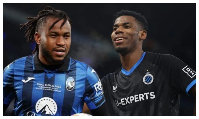 Lookman and Onyedika face off in UCL playoffs
